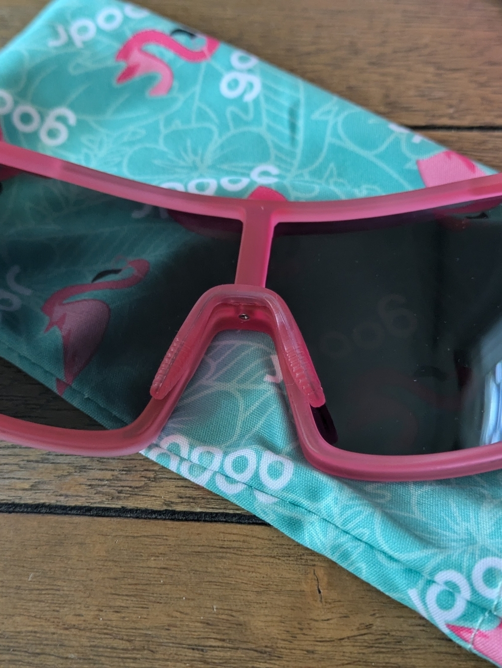 Goodr Astro G Pink "Ready The Confetti Canon" Active Sunglasses - Picture 5 of 10